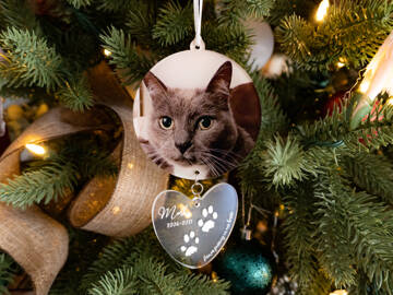 Picture of Memorial Photo Christmas Bauble