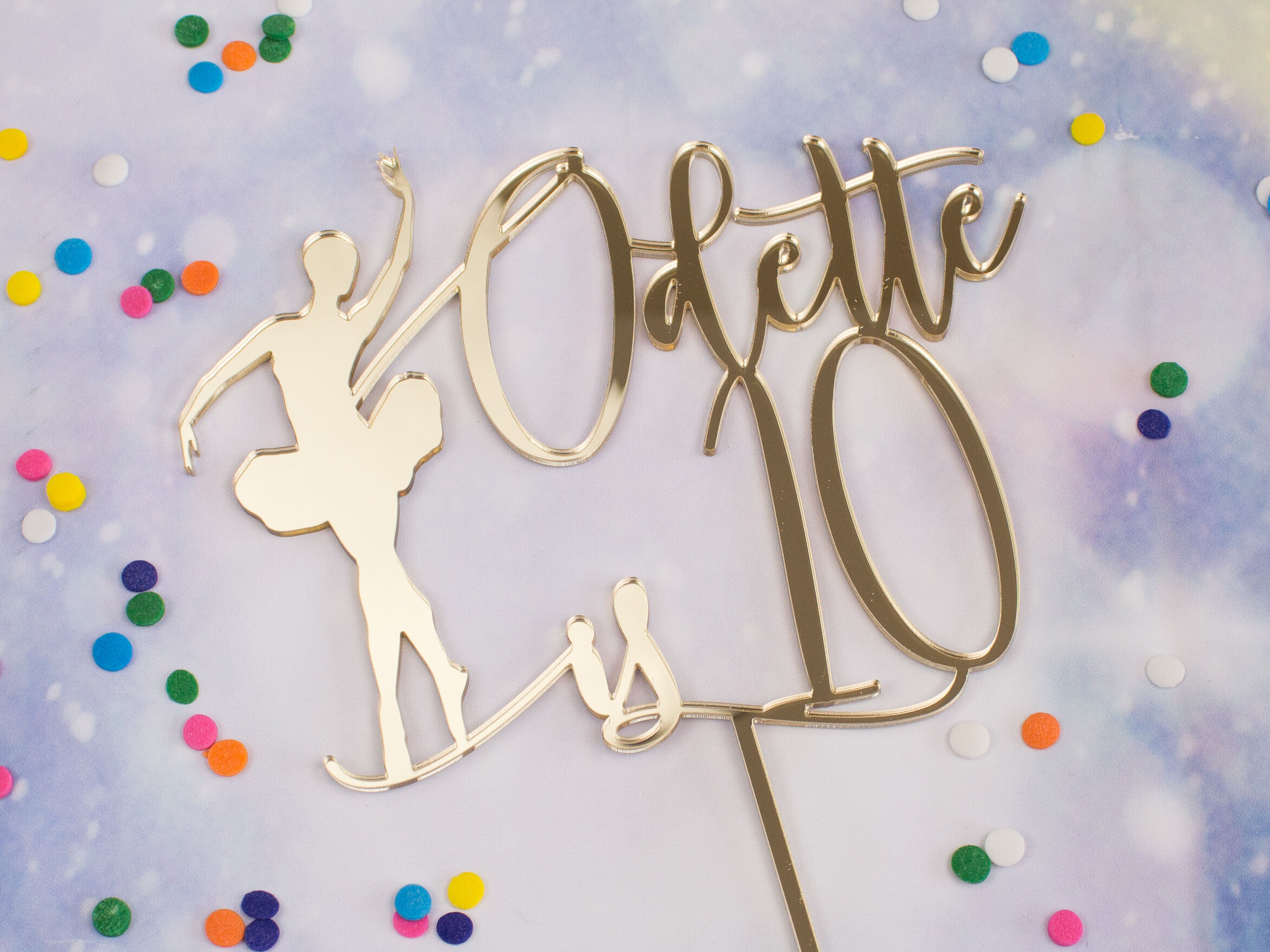 personalize double-side glitter ANY NAME AGE Ballerina tutu party girl birthday  cake toppers baby shower party decoration - AliExpress