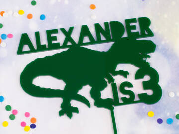 Picture of T-Rex 2 Dinosaur Cake Topper