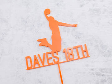 Picture of Basketball Cake Topper
