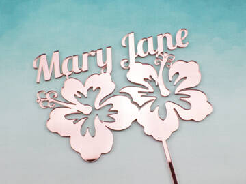 Picture of Tropical Hibiscus Cake Topper
