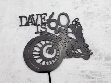 Picture of Low Rider Motorcycle Cake Topper