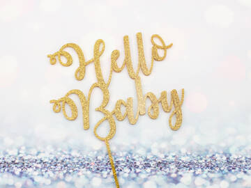 Picture of Hello Baby Baby Shower Cake Topper