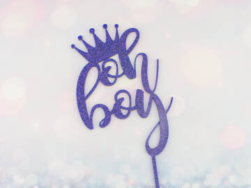 Picture of Oh Boy Crown Cake Topper