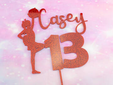 Picture of Cheerleader Cake Topper