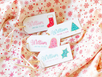 Picture of Cookies Children's Christmas Gift Tag Set