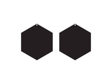 Picture of Hexagon 1 Earring and Jewellery Component