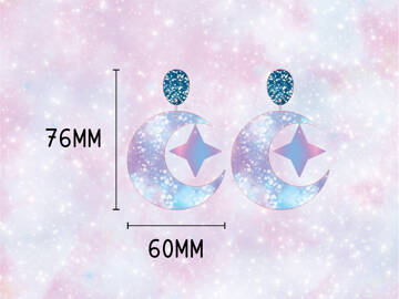 Picture of Wholesale Moon and Star Earring Components