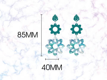 Picture of Wholesale Double Daisy Earring Components