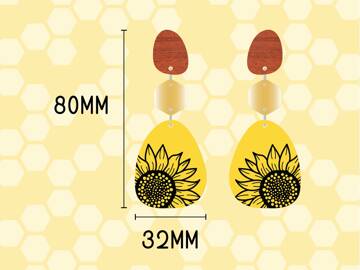 Picture of Wholesale Sunflower Earring Components