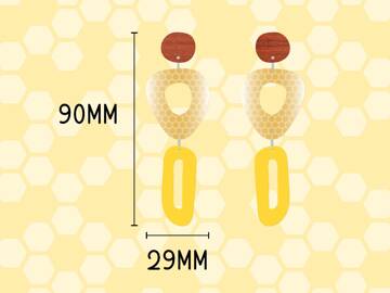 Picture of Wholesale Golden Honeycomb Earring Components