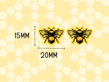 Picture of Wholesale Bee Stud Earring Components