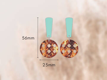 Picture of Wholesale Tortoiseshell Dangle Earring Components