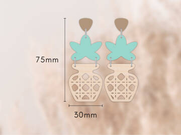 Picture of Wholesale Rattan Pot Earring Components