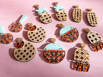 Picture of Rattan - March 2022 Earring of the Month Kit