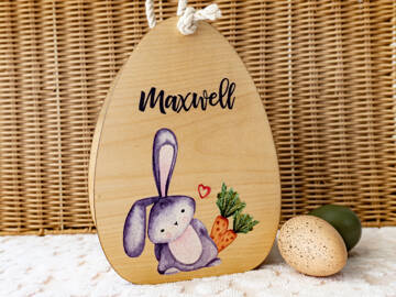 Picture of Easter Egg Basket - Bunny with Carrot