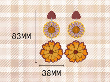 Picture of Wholesale Retro Floral Earring Components