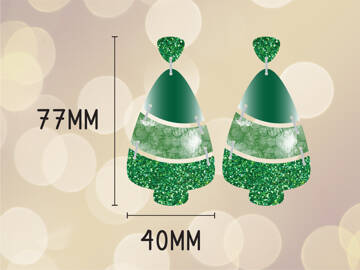 Picture of Wholesale Christmas Dangly Tree Earring Components