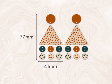 Picture of Wholesale Wood Triangle Dangle Earring Components