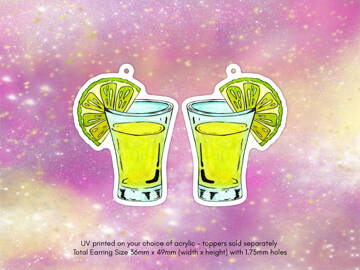 Picture of Wholesale Tequila and Lime Earring Components