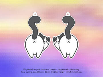 Picture of Wholesale Grumpy Cat Bottom Earring Components