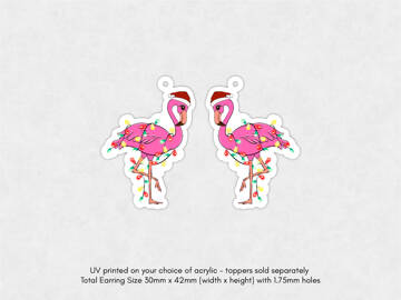 Picture of Wholesale Christmas Flamingo Earring Components