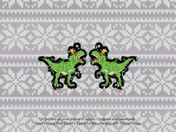 Picture of Wholesale Festive T-Rex Earring Components