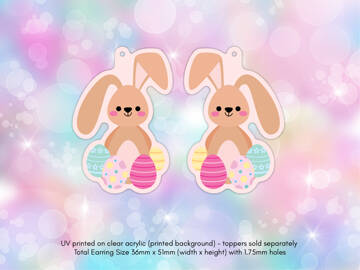 Picture of Wholesale Easter Bunny With Eggs Earring Components