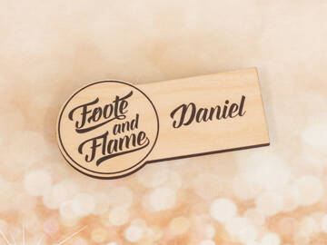 Picture of Wood or Acrylic Name Badge