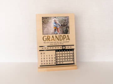 Picture of Perpetual Desk Calendar with Photo Frame