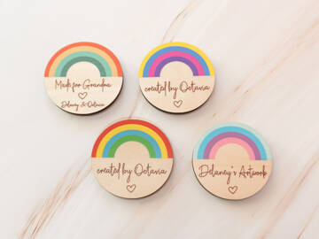 Picture of Rainbow Fridge Artwork Magnets