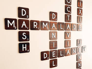 Picture of Wall Crossword Game Tiles
