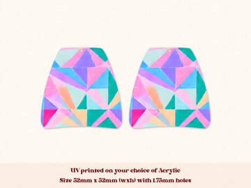 Picture of Wholesale Geo Bright Earring Components