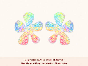 Picture of Wholesale Patchwork Floral Earring Components